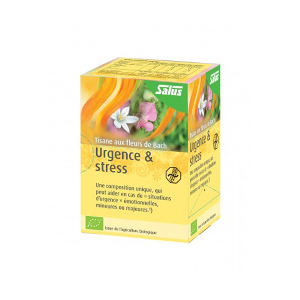 Salus Fleurs De Bach Tisane Urgence Et Stress Bio 15 Sachets
