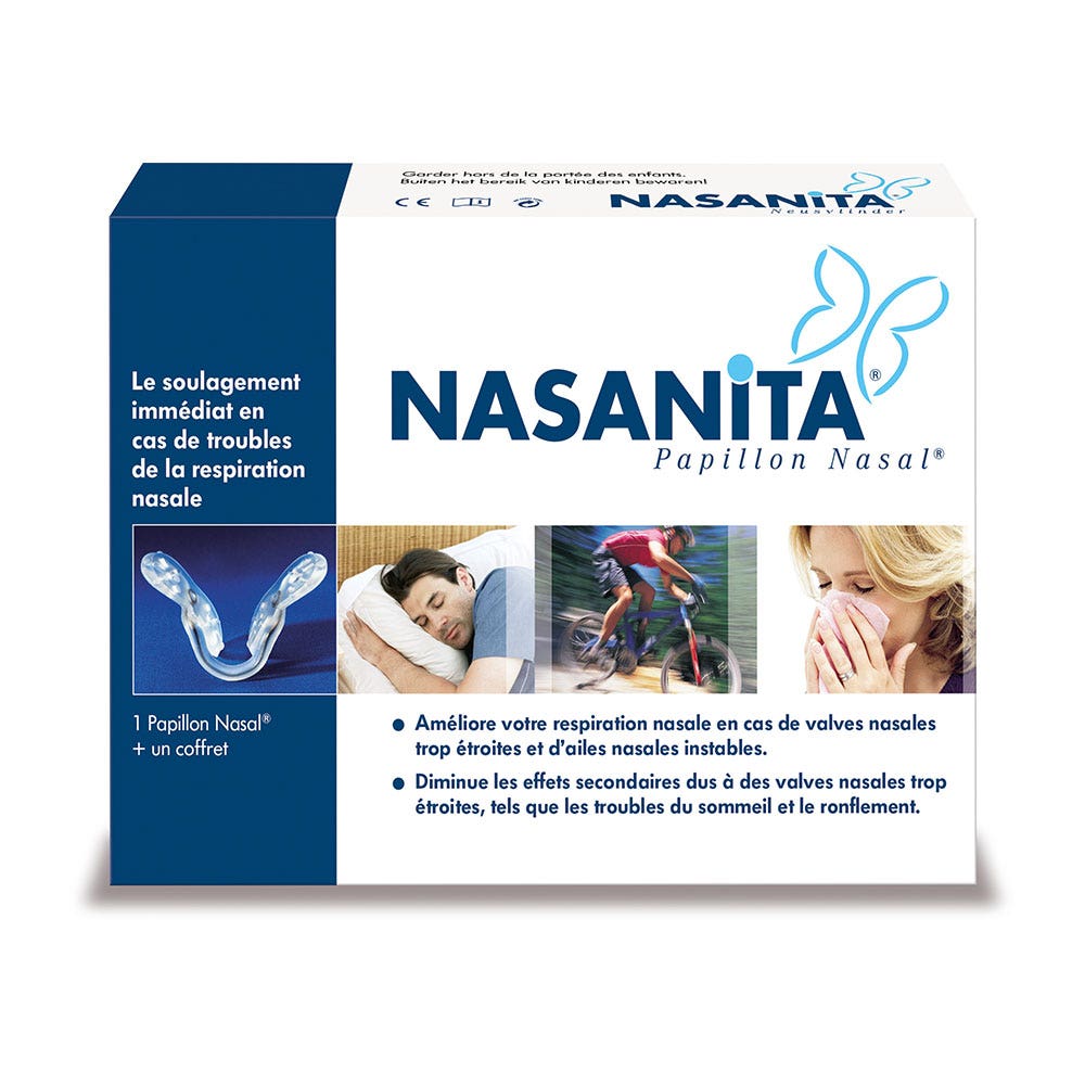Nasanita Papillon Nasal Anti-Ronflement Tous types de nez