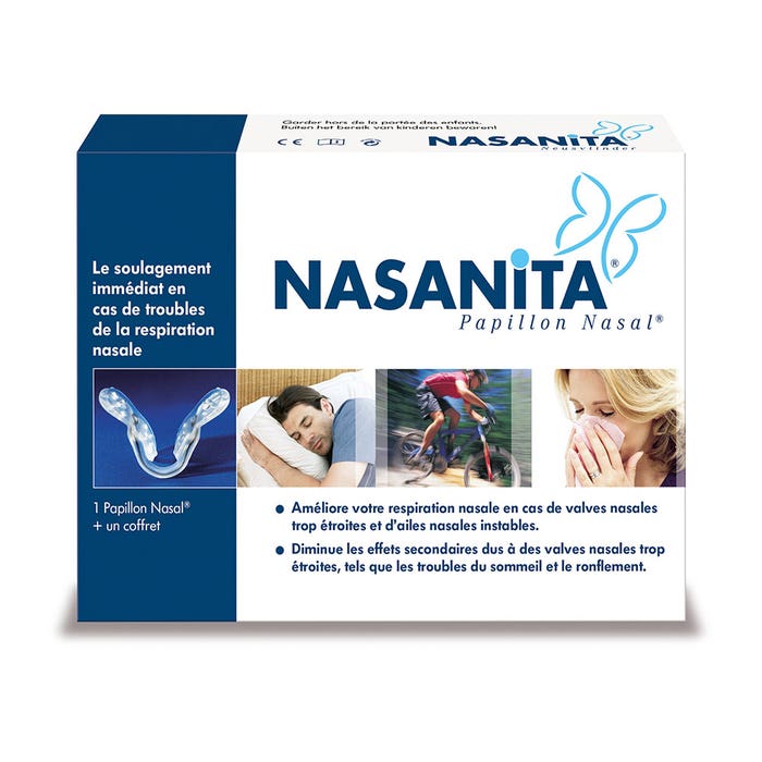 Papillon Nasal Anti-Ronflement Tous types de nez Nasanita