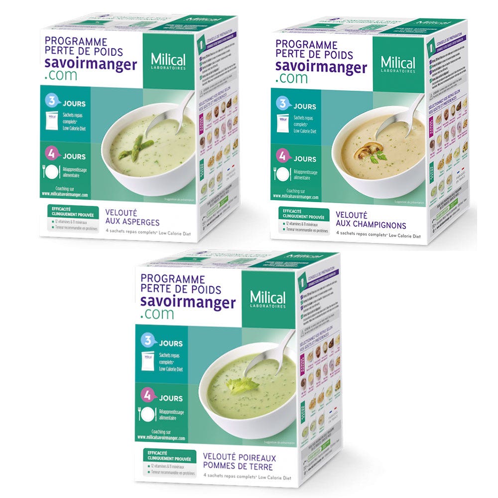 Milical Programme Perte De Poids Veloute 4 Sachets