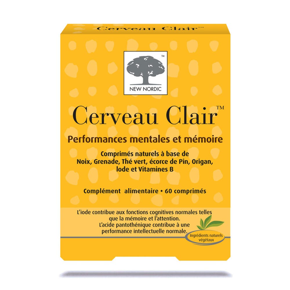New Nordic Cerveau Clair 60 Comprimes