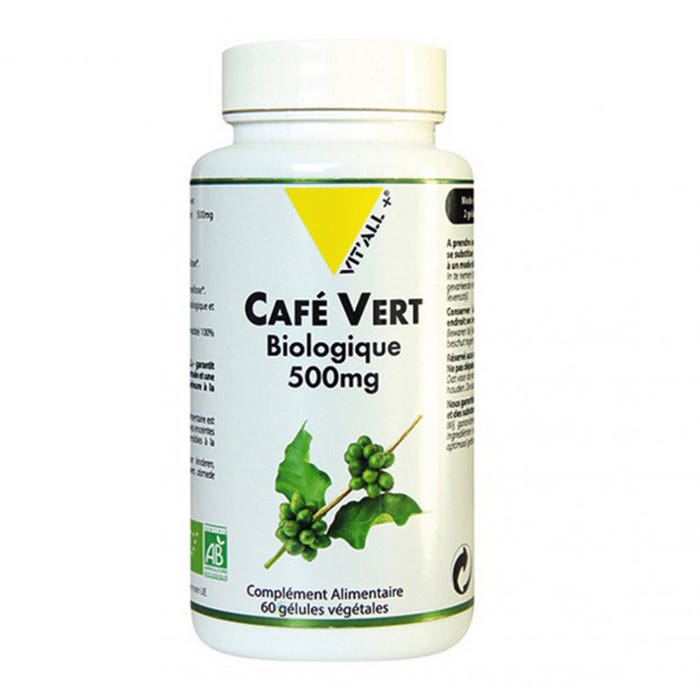 Vit'All+ Cafe Vert Bio 500mg 60 Gélules