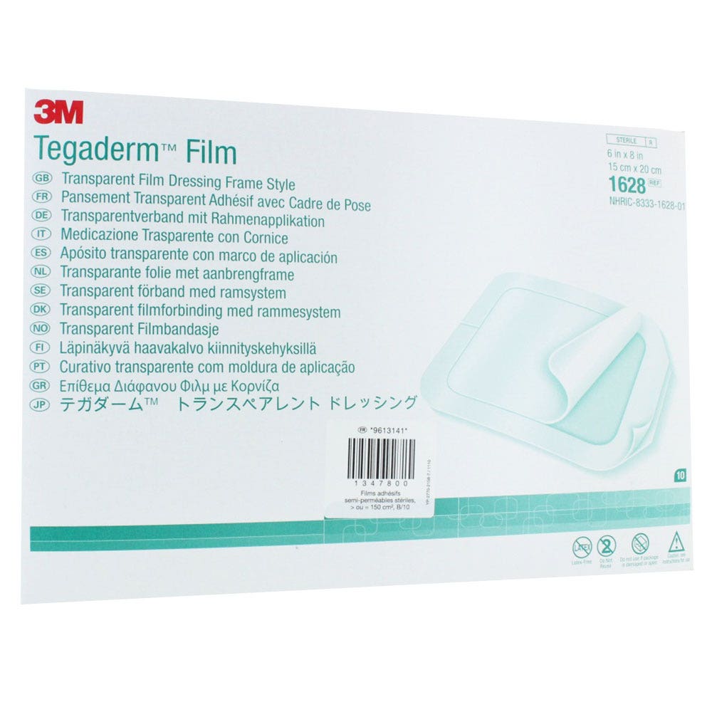 3M Tegaderm Film Pansements 15cm X 20cm x10