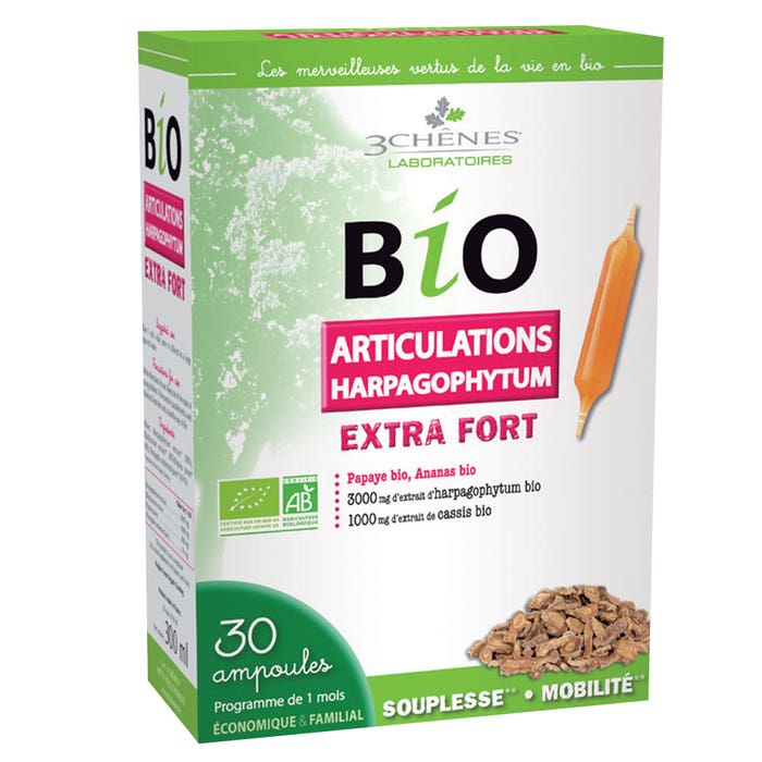3 Chênes Bio Articulations Harpagophytum Extra Fort 30 Ampoules