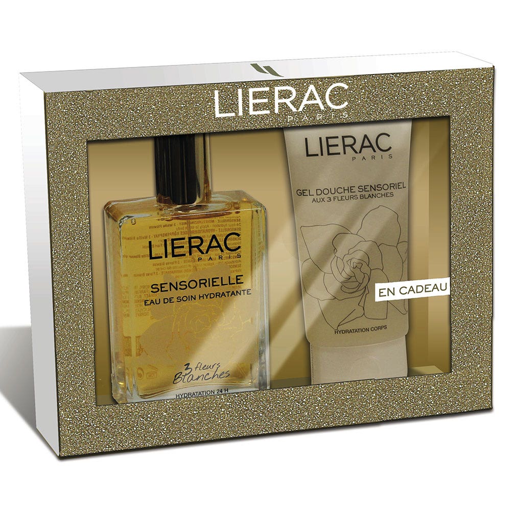 Lierac Sensorielle Coffret Eau De Soin Hydratante 3 Fleurs Blanches + Gel Douche Offert