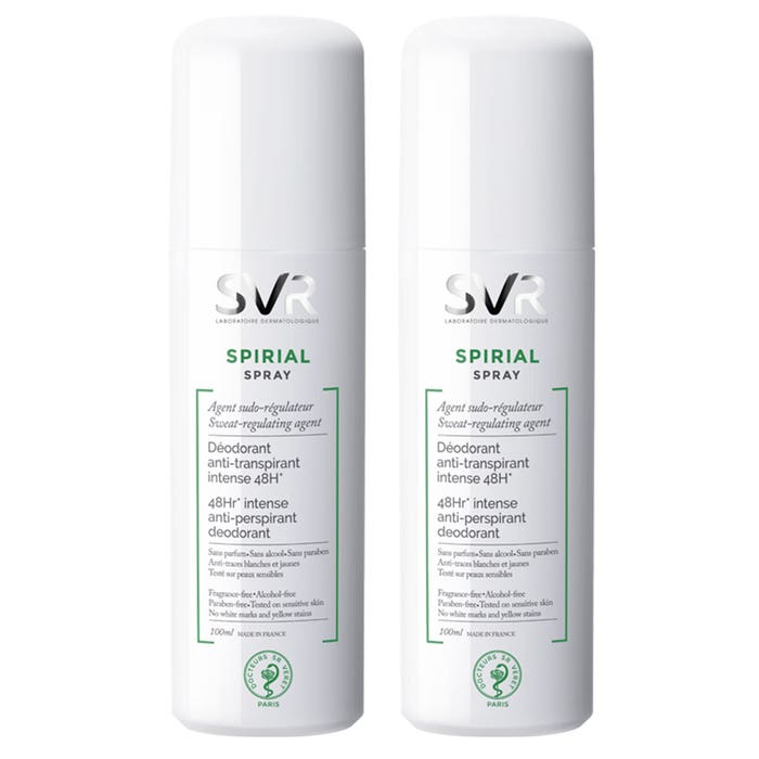 Deodorant Anti-transpirant Intense 48h Spray 2x100ml Svr