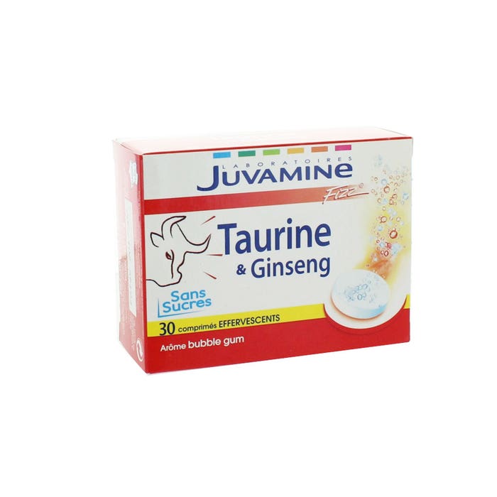 Juvamine Fizz Taurine Et Ginseng 30 Comprimes