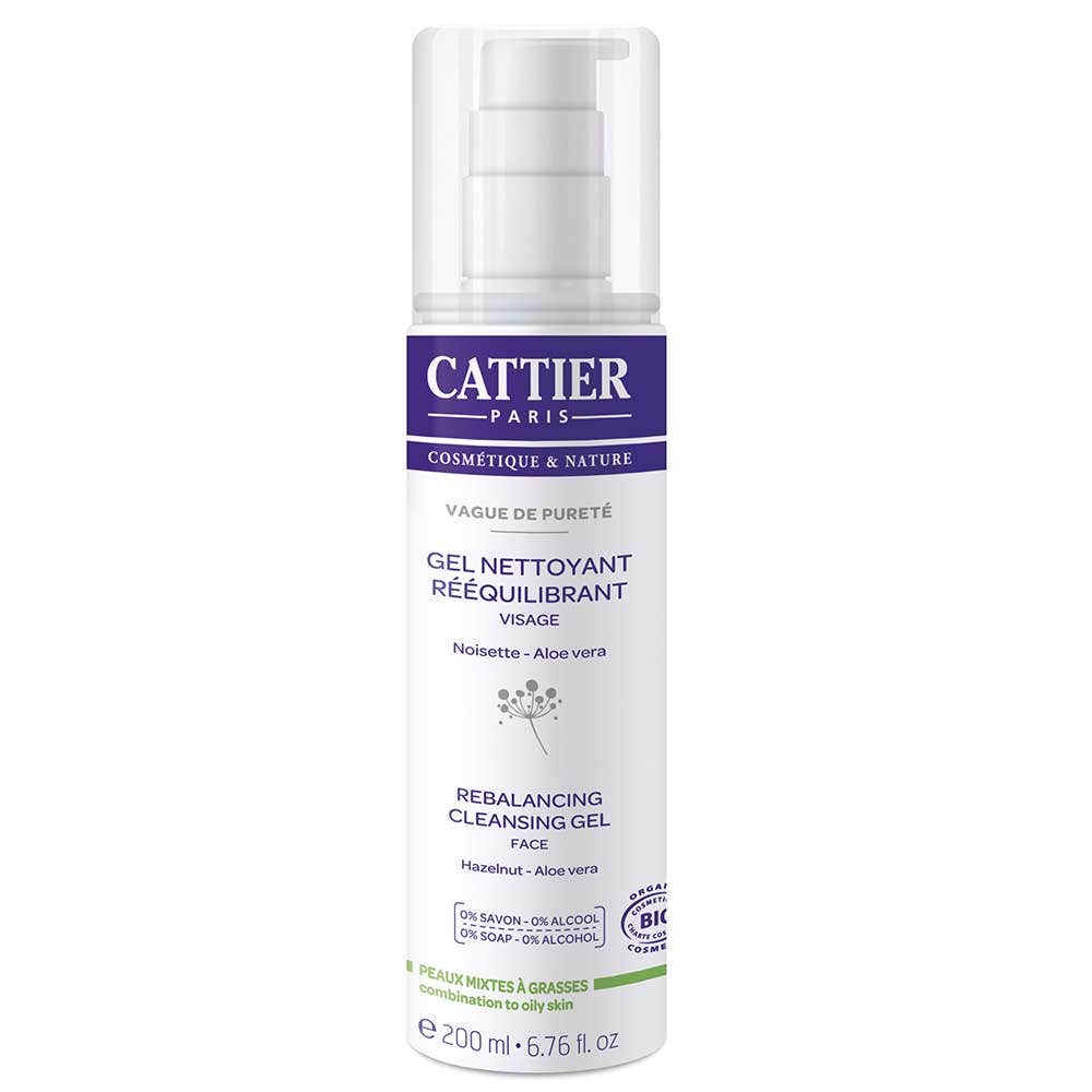 Cattier Gel Nettoyant Reequilibrant Peaux Mixtes A Grasses Bio 200ml