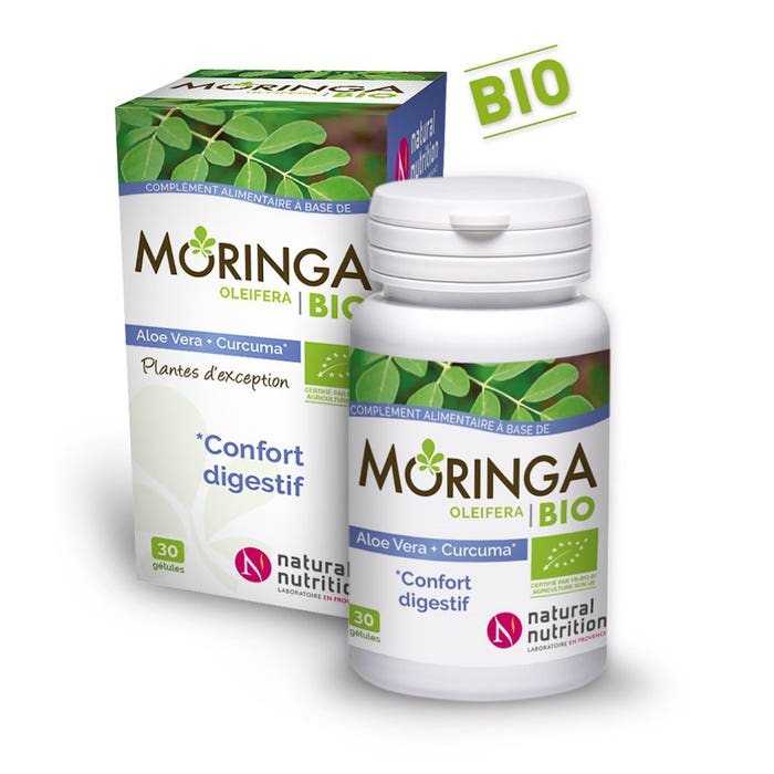 Natural Nutrition Moringa Digestion Bio 30 Gelules