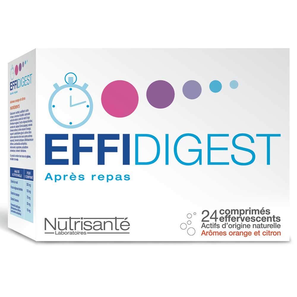 Nutrisante Effidigest 24 Comprimes Effervescents