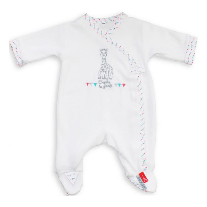 Mayo Parasol Sophie La Girafe Dimanche A Paris Pyjama Blanc + Starter Kit