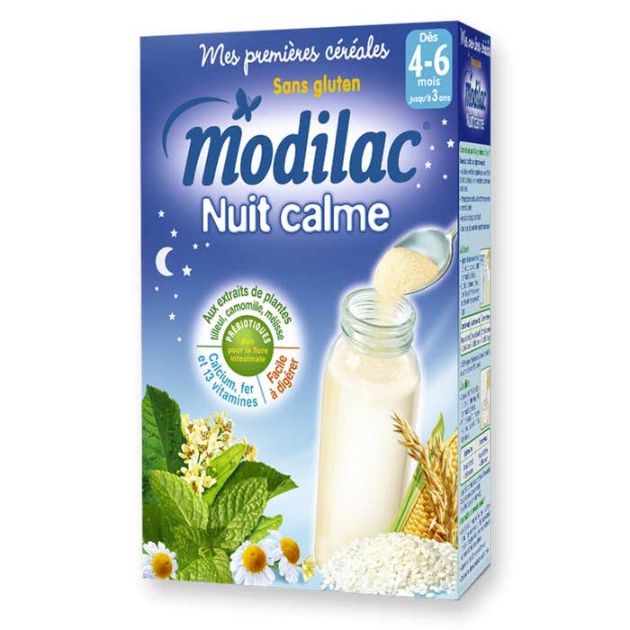 Modilac Cereales Nuit Calme Sans Gluten Des 4 Mois 300g