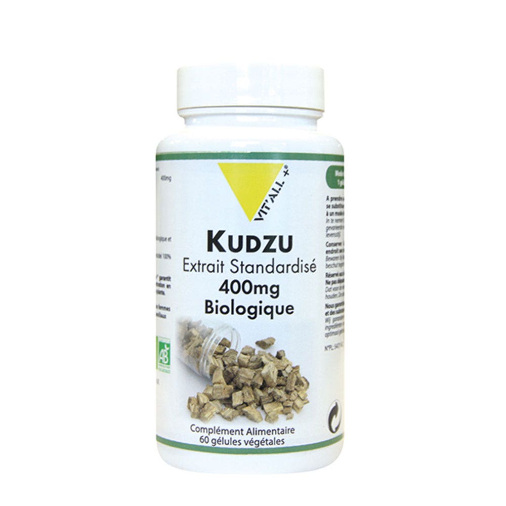 Kudzu Extrait Standardise 400mg 60 Gélules Vit'All+