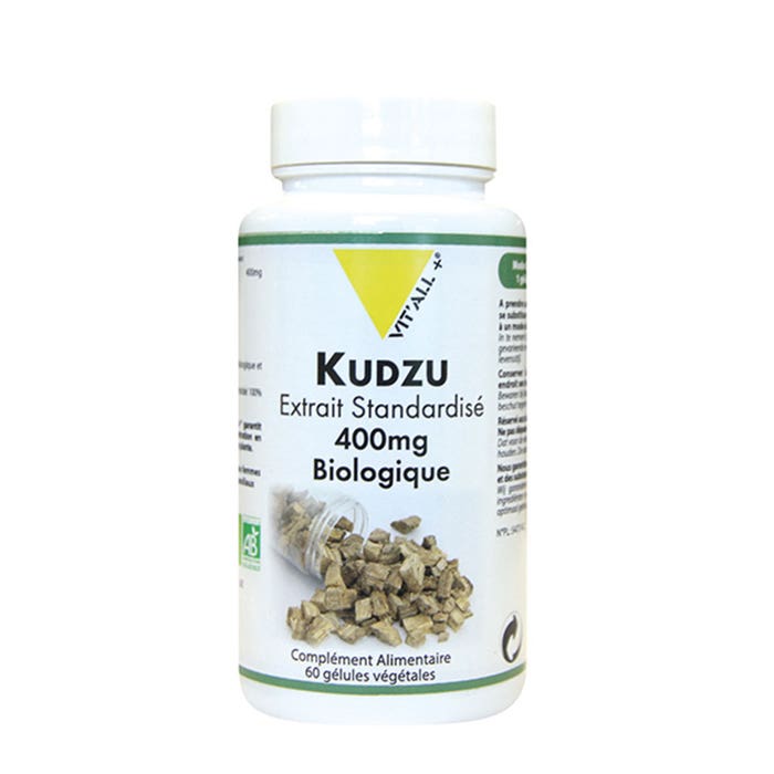 Vit'All+ Kudzu Extrait Standardise Bio 400mg 60 Gélules