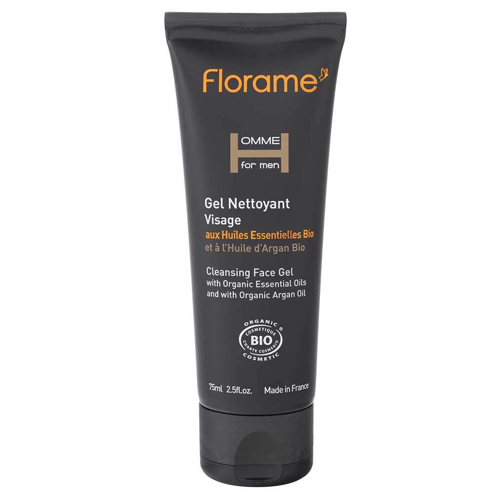 Florame Homme For Men Gel Nettoyant Visage Bio 75 ml