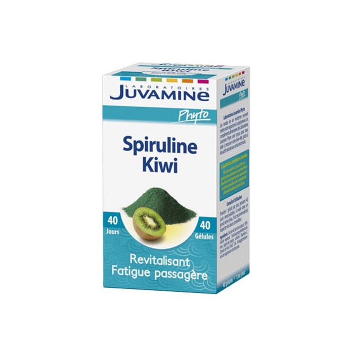 Juvamine Spiruline Kiwi Revitalisant 40 Gelules