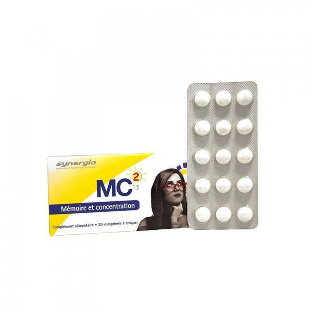Synergia Mc2 Memoire Et Concentration 30 Comprimes A Croquer