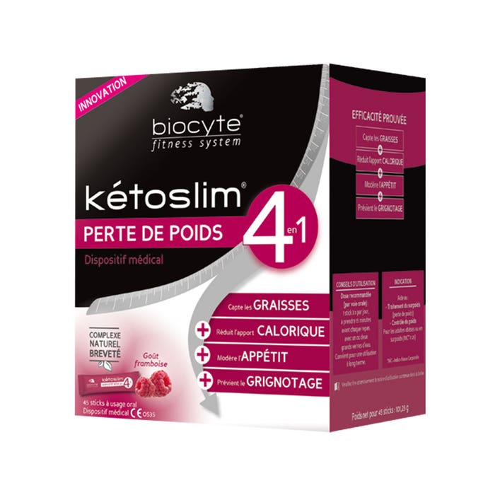 Biocyte Ketoslim Perte De Poids 4en1 45 Sticks