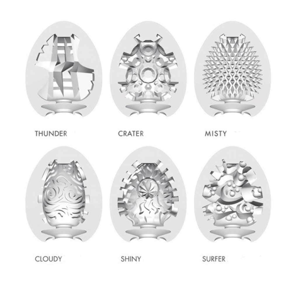 Lot De 6 Œufs Masturbateurs Tenga - Styles Variés, En Latex/silicone. Neuf Sous Blister !
