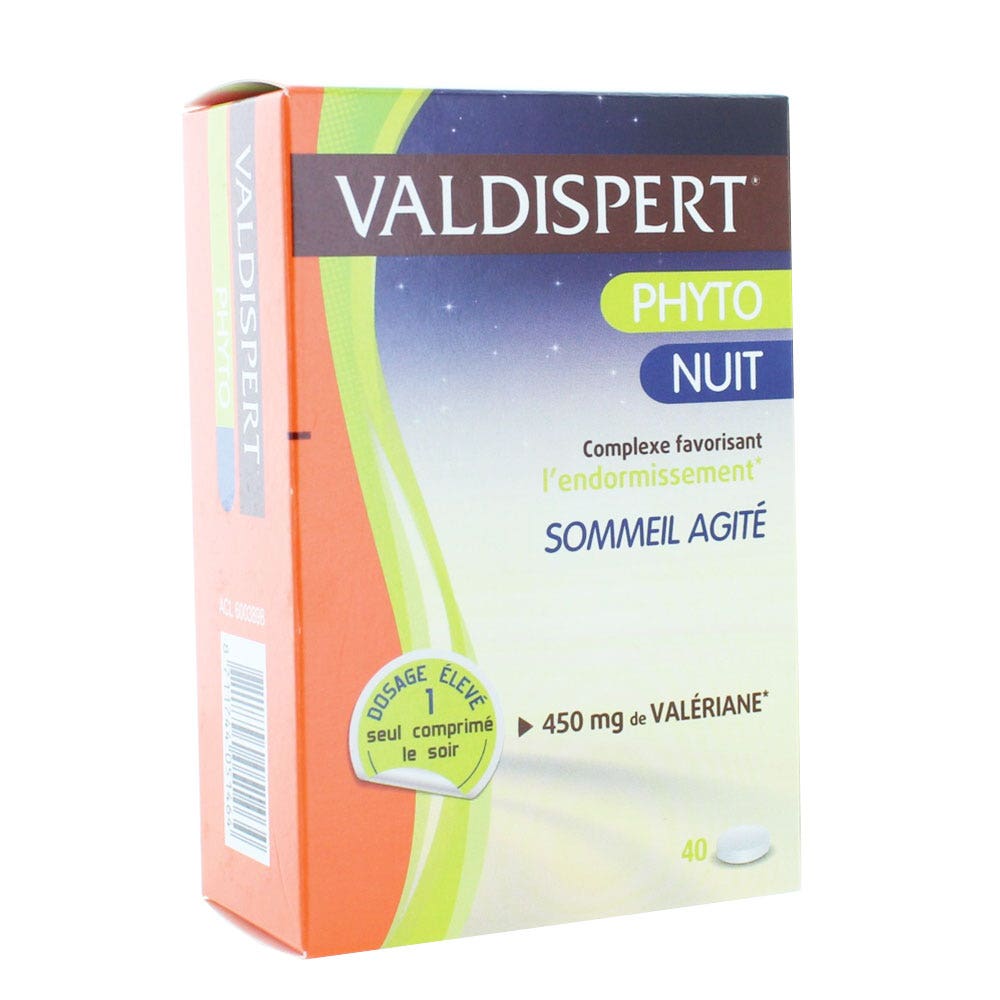 Valdispert Phyto Nuit Valeriane 40 Comprimes 450mg