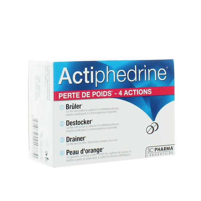 3C Pharma Actiphedrine Perte De Poids 60 Comprimes