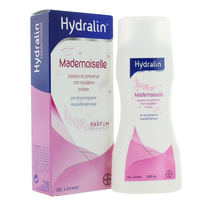 Hydralin Mademoiselle Gel lavant Parfum Fleuri et Fruite 200ml