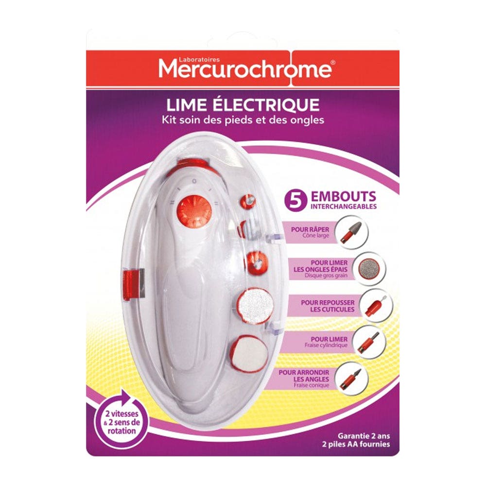 Mercurochrome Lime Electrique Kit Soin Des Pieds Et Des Ongles