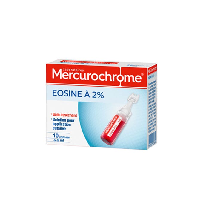 MERCUROCHROME EOSINE A 2% 10 UNIDOSES DE 2M