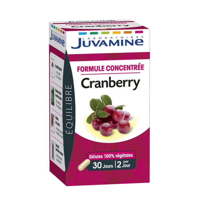 Cranberry Formule Concentree 60 Gelules Juvamine