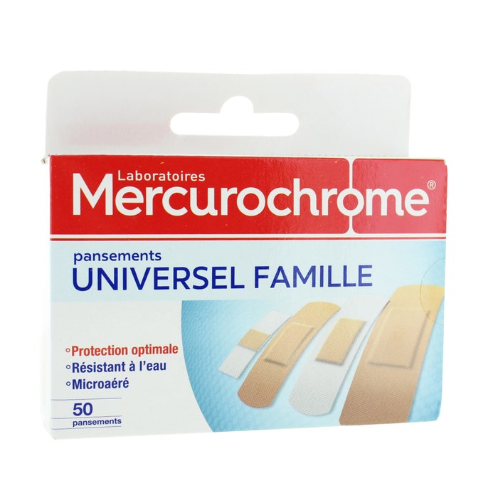 Pansement Universel Famille X50 Mercurochrome