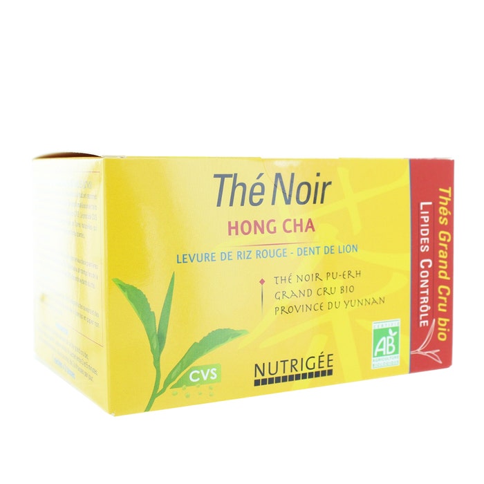 Nutrigée Thé Noir Hong Cha Bio 30 Sachets