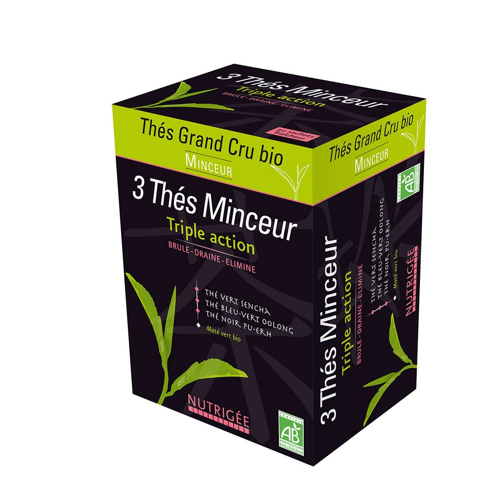 Nutrigée 3 Thes Minceur Bio 30 Sachets