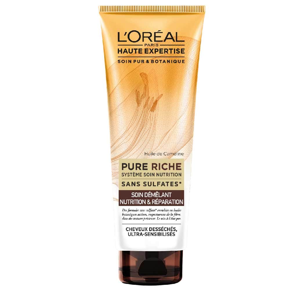L'Oréal Paris Haute Expertise Pure Riche Soin Demelant Nutrition Et Reparation Cheveux Secs 250ml