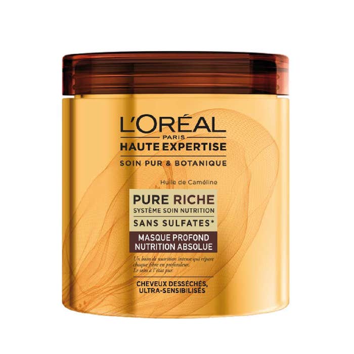 Haute Expertise Pure Riche Masque Profond Nutrition Absolue Cheveux Secs 200ml L'Oréal Paris