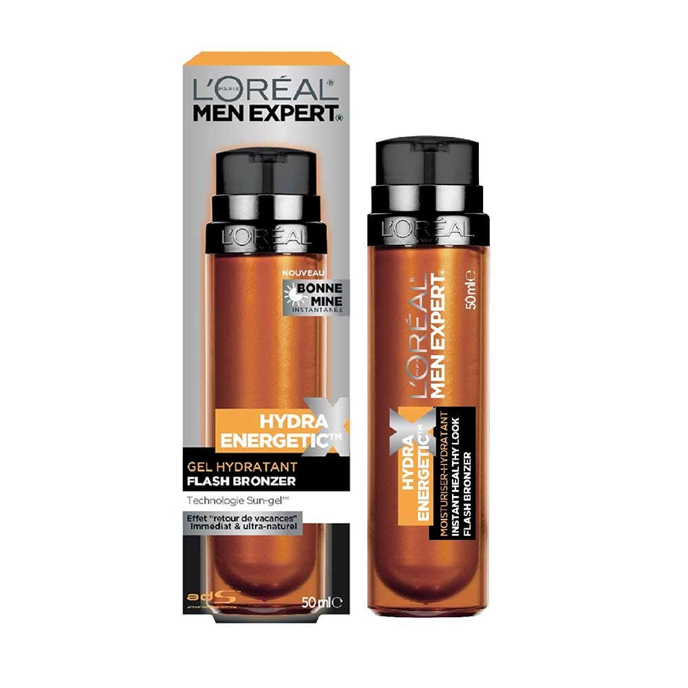 L'Oréal Paris Men Expert Hydra Energetic X Gel Hydratant Flash Bronzer Bonne Mine 50ml