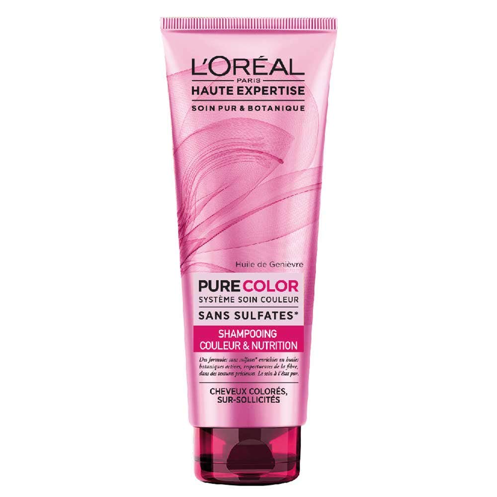 L'Oréal Paris Haute Expertise Pure Color Shampooing Couleur Et Nutrition Cheveux Colores 250ml