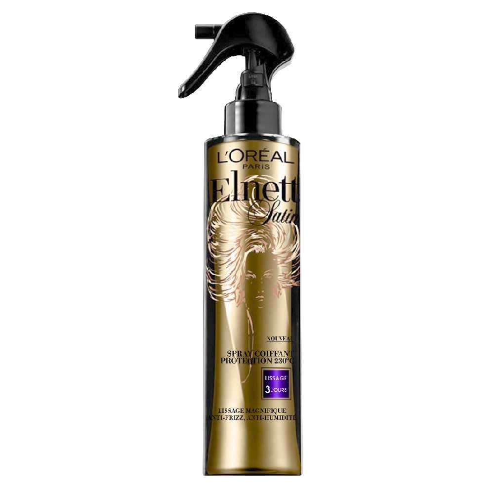 L'Oréal Paris Satin L'oreal Spray Coiffant Protection Chaleur Lissage 3 Jours 170ml