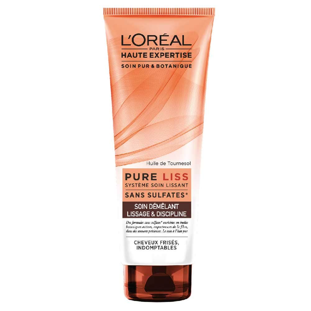 L'Oréal Paris Haute Expertise Pure Liss Soin Demelant Lissage Et Discipline Cheveux Frises 250ml