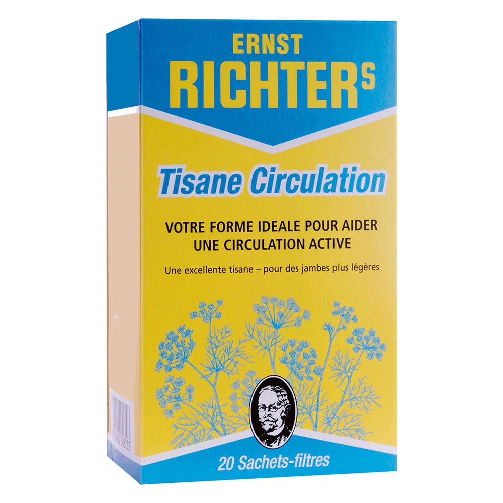 Dr. Theiss Naturwaren ERNST RICHTER TISANE CIRCULATION 20 SACHETS FILTRES