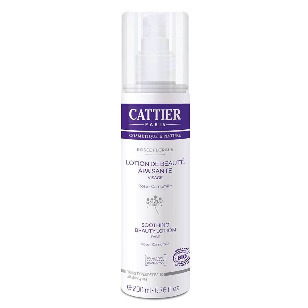 Cattier Rosee Florale Lotion De Beaute Apaisante Bio 200ml