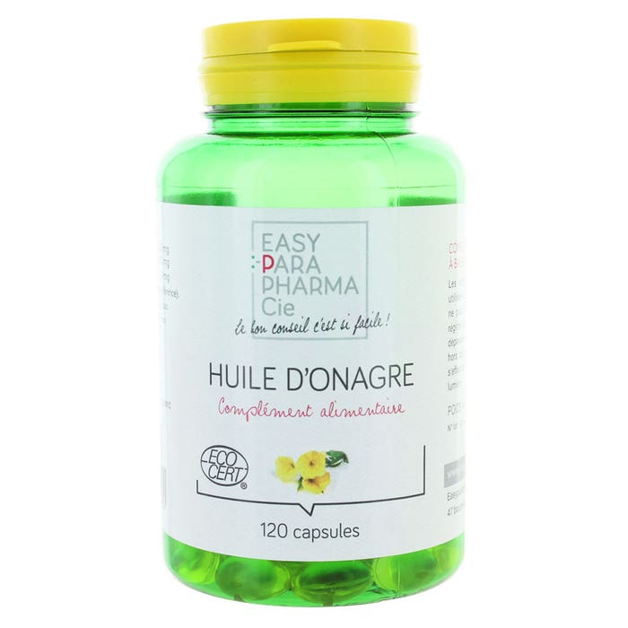 Easyparapharmacie HUILE D'ONAGRE BIO 120 Capsules