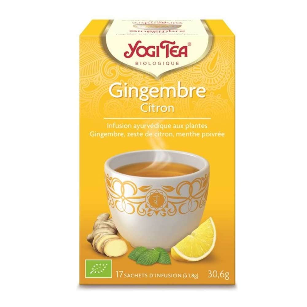 Yogi Tea Infusion Biologique Gingembre Citron 17 Sachets