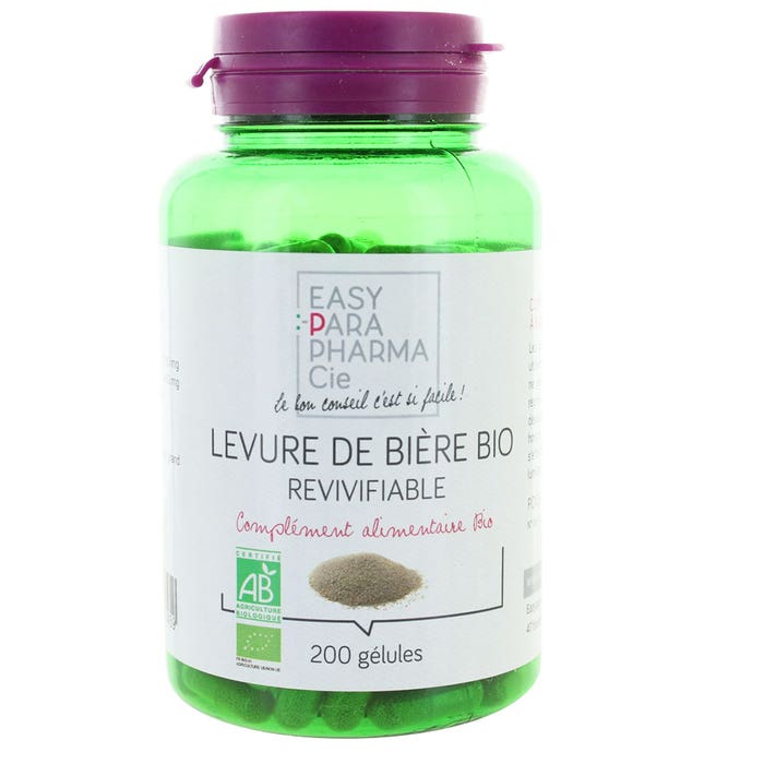 Easyparapharmacie Levure De Biere Revivifiable Bio 200 Gelules