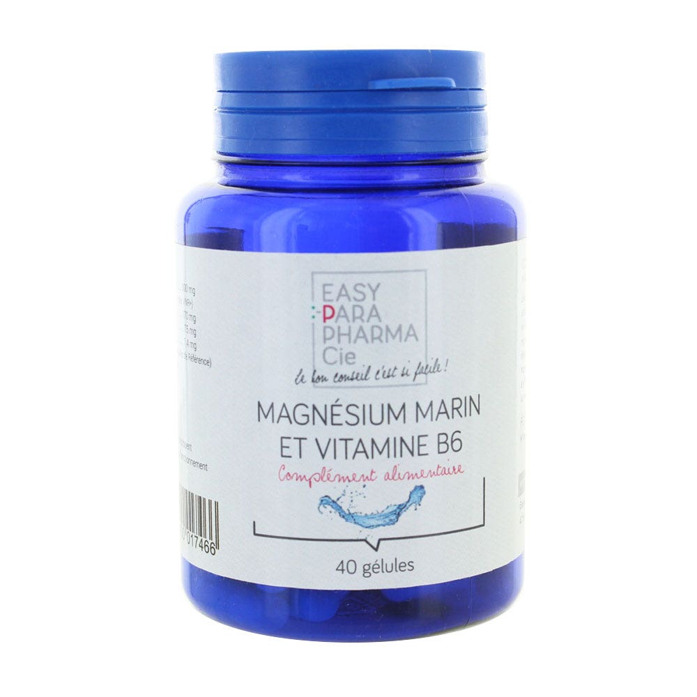 Easyparapharmacie Magnesium Marin Et Vitamine B6 40 Gelules