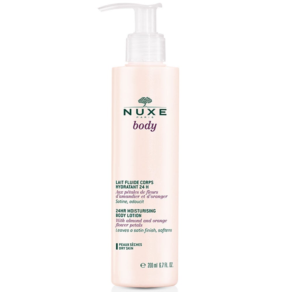 Nuxe Body Lait Fluide Corps Hydratant 24h Peaux Seches 200ml