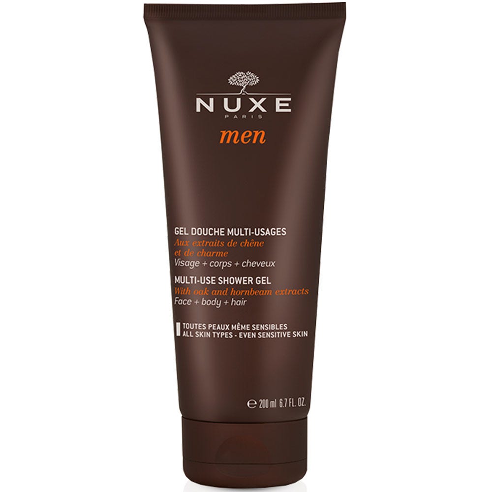 Nuxe Men [BOOST]³ Gel Douche Multi-Usages Visage, Barbe Corps Et Cheveux 200ml