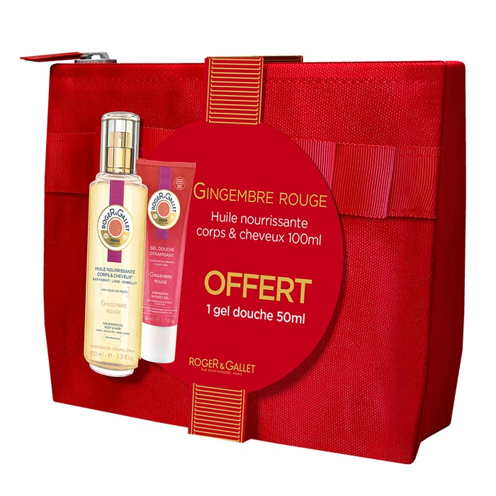 Roger & Gallet Trousse Gingembre Rouge Huile + Gel Douche 100ml