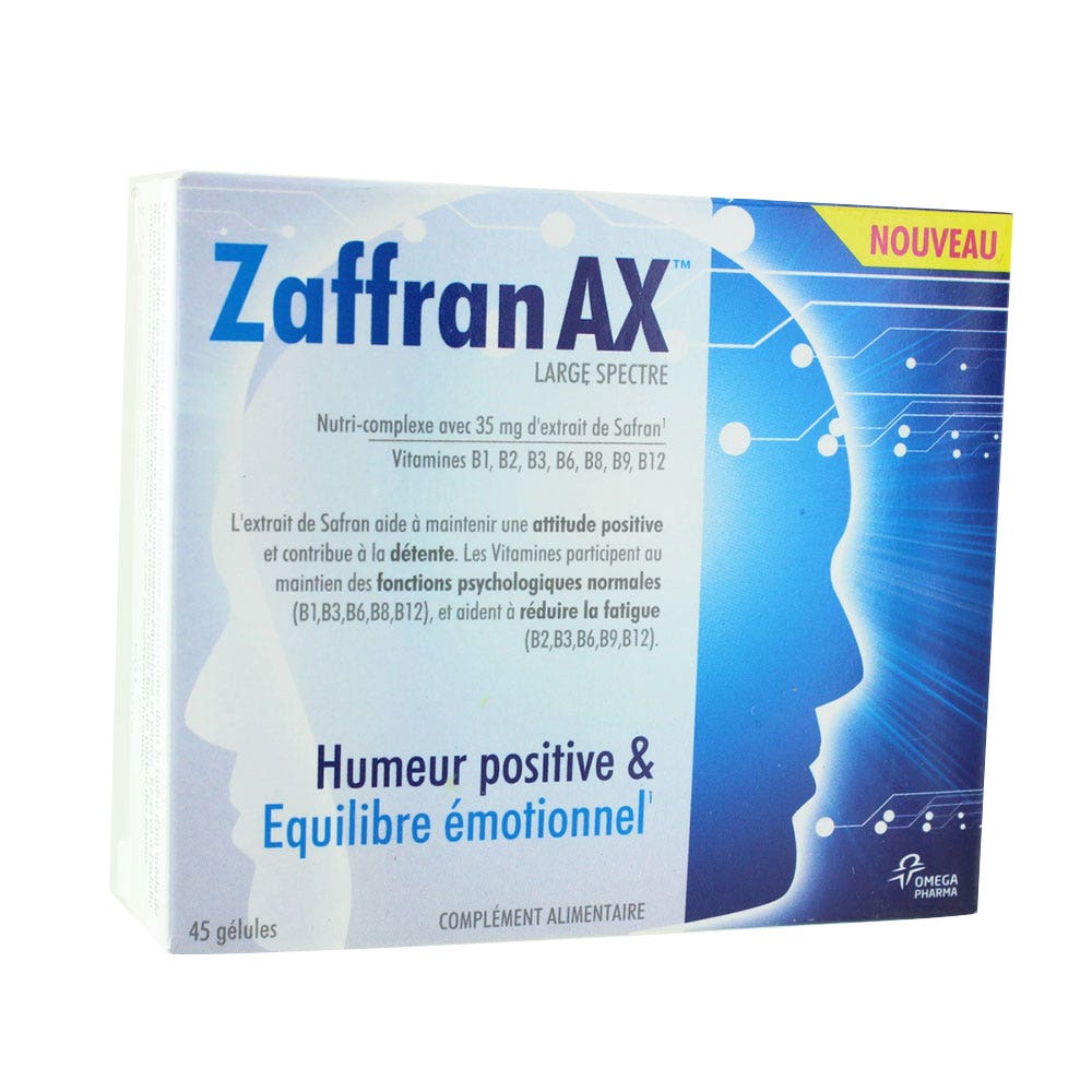 Zaffran Ax Humeur Positive Equilibre Emotionnel 45 Gelules