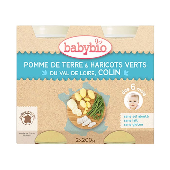 Babybio Petits Pots Menu Du Jour Des 6 Mois 2x200g