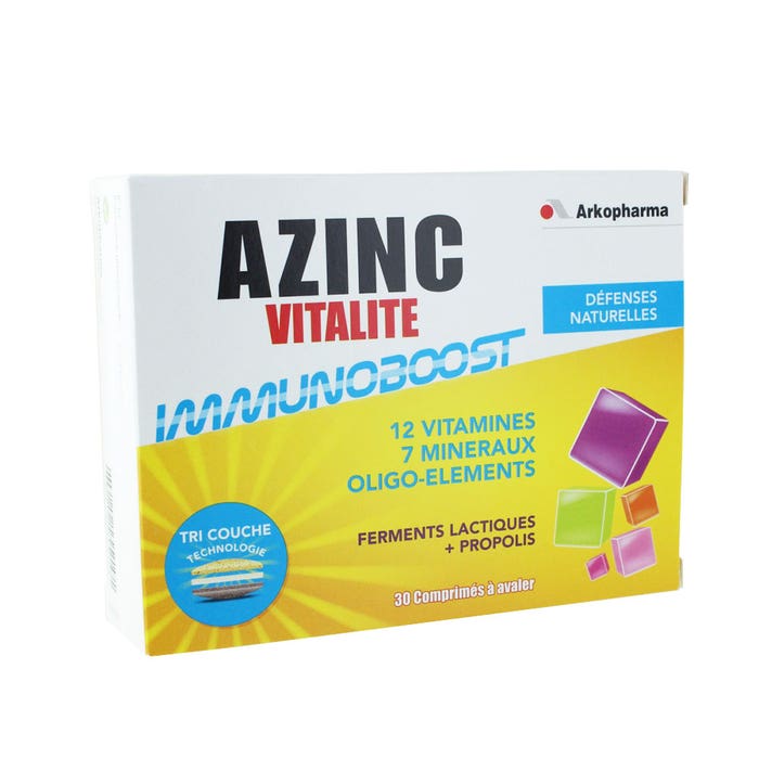 Arkopharma Vitalite Immunoboost 30 Comprimes Azinc